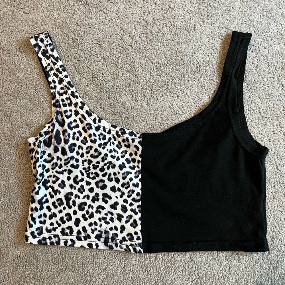 cheetah crop top